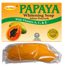 Papaya extract whitening soap